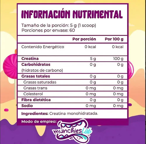 2 Pack Munchies Lab Creatina Monohidratada + L-Glutamina | 300 g c/u | Fuerza y Recuperación Muscular | Rendimiento Deportivo | Suplemento Alimenticio