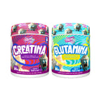 2 Pack Munchies Lab Creatina Monohidratada + L-Glutamina | 300 g c/u | Fuerza y Recuperación Muscular | Rendimiento Deportivo | Suplemento Alimenticio