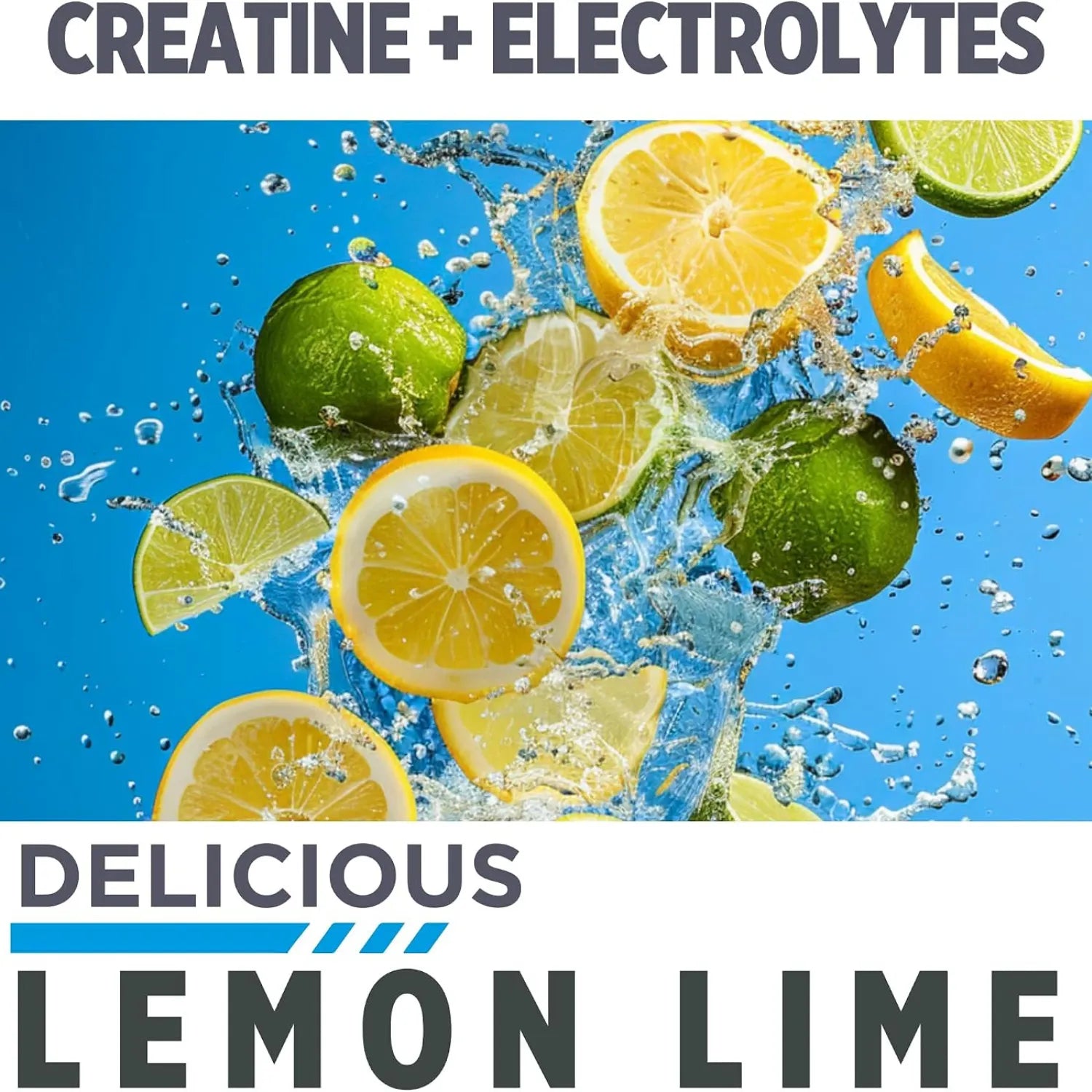Con-cret Creatine HCl + Hydration | Sabor Lemon Lime | 40 Porciones