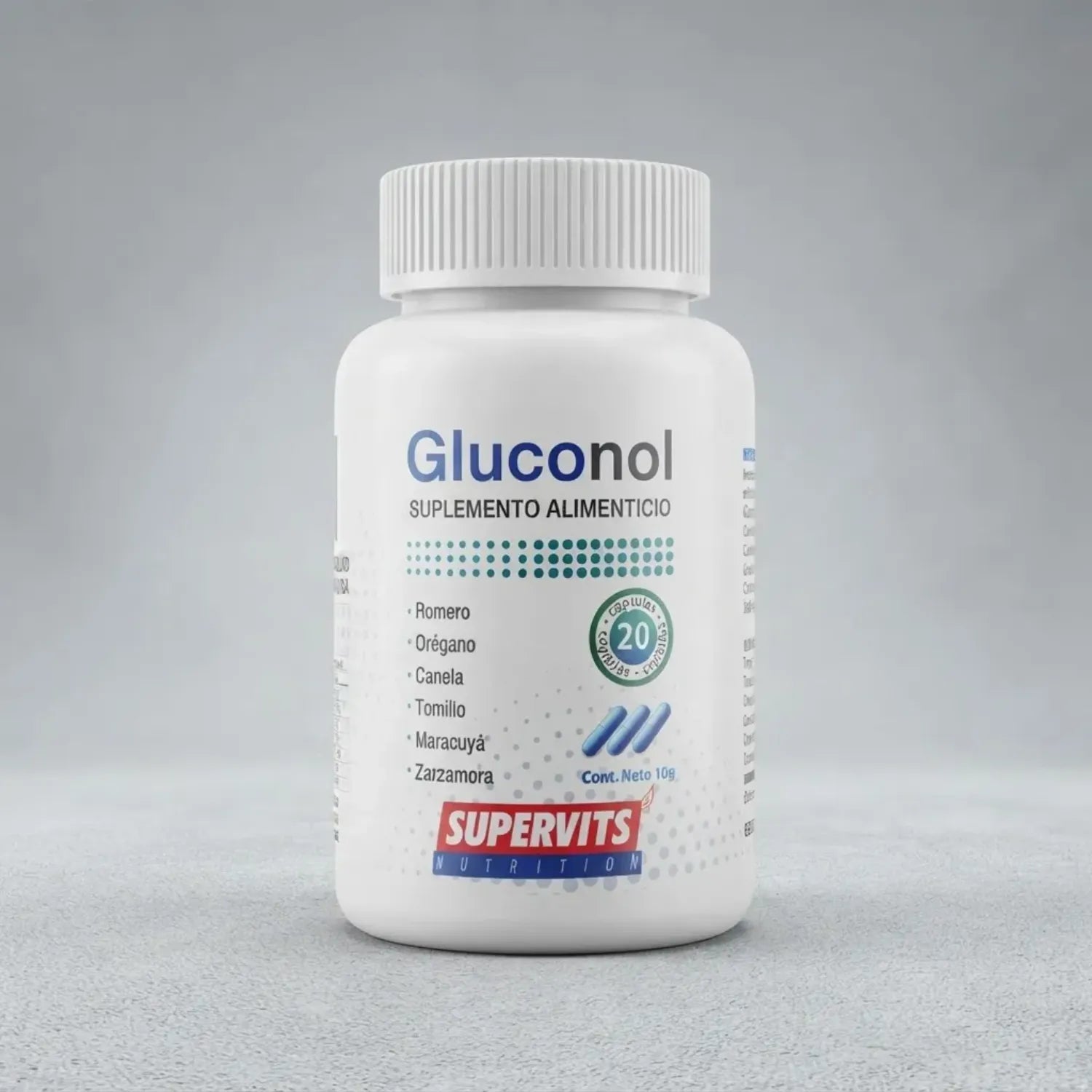 Supervits Gluconol 20 capsulas