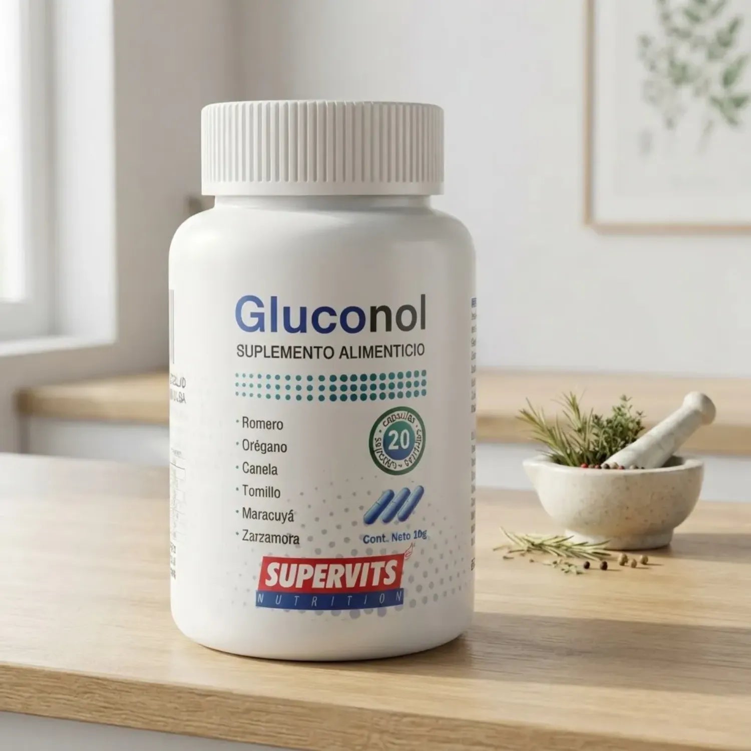Supervits Gluconol 20 capsulas