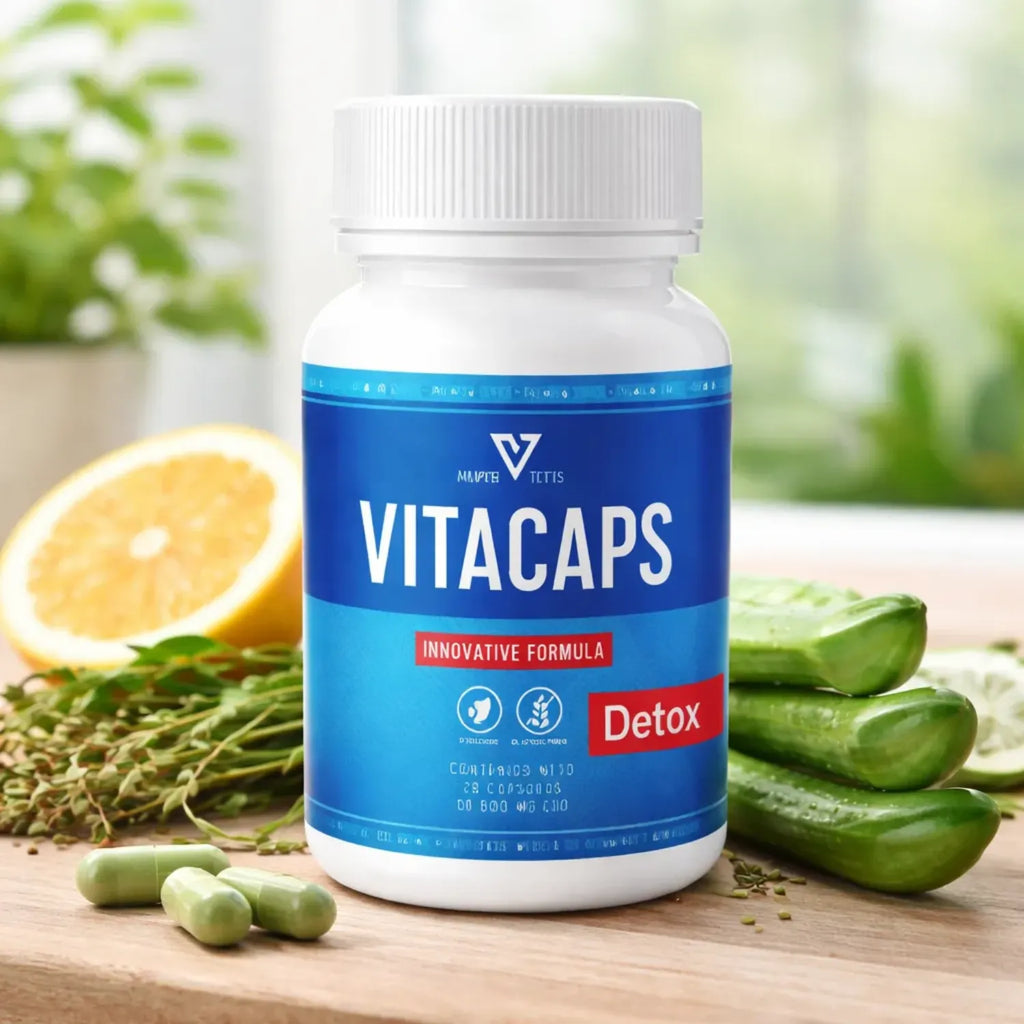 Supervits Suplemento Vitacapsdetox 20 capsulas Plantago Jengibre Y Linaza