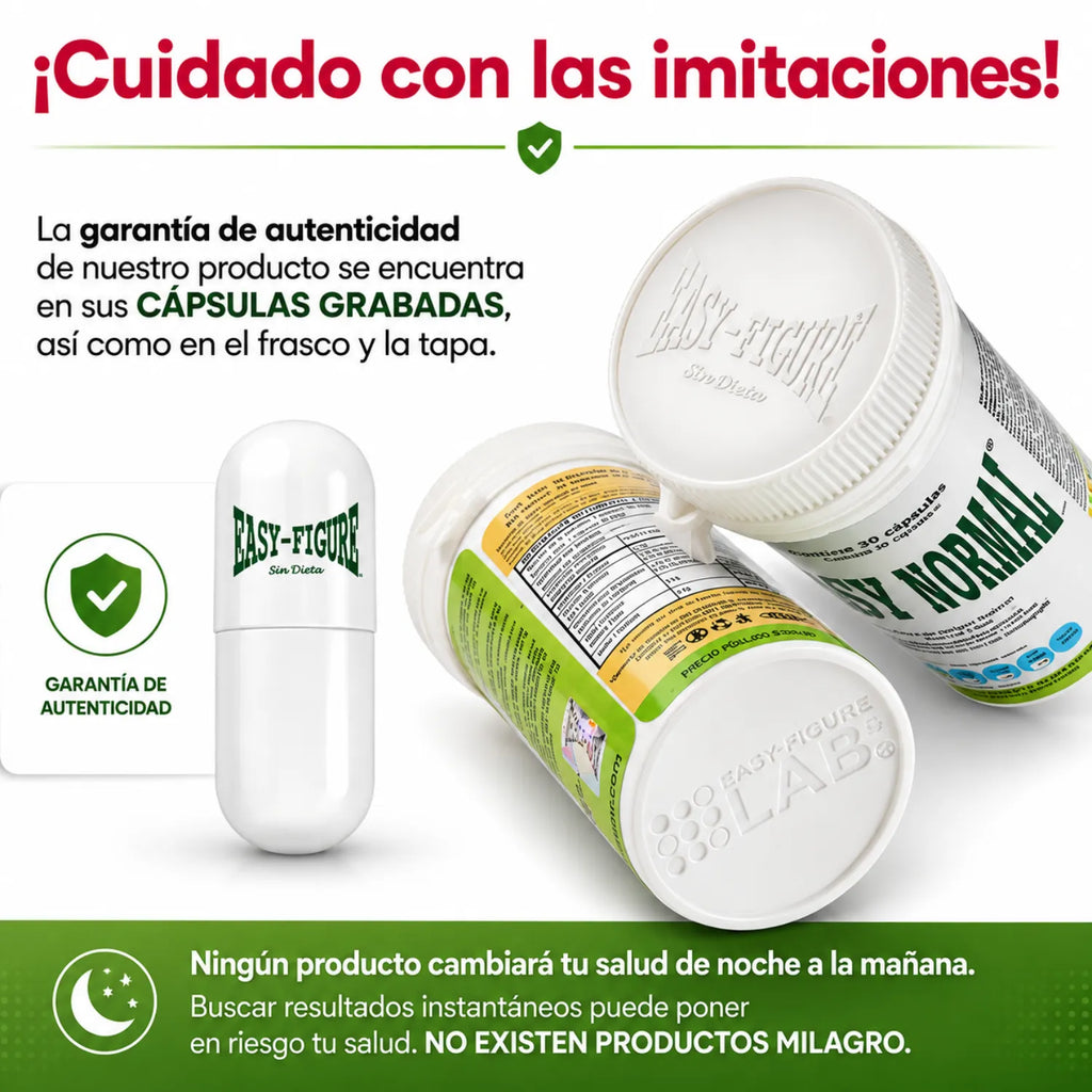 Easy Figure Easy Forte Fibra de Origen Natural 30 Capsulas Paquete de 3 Unidades