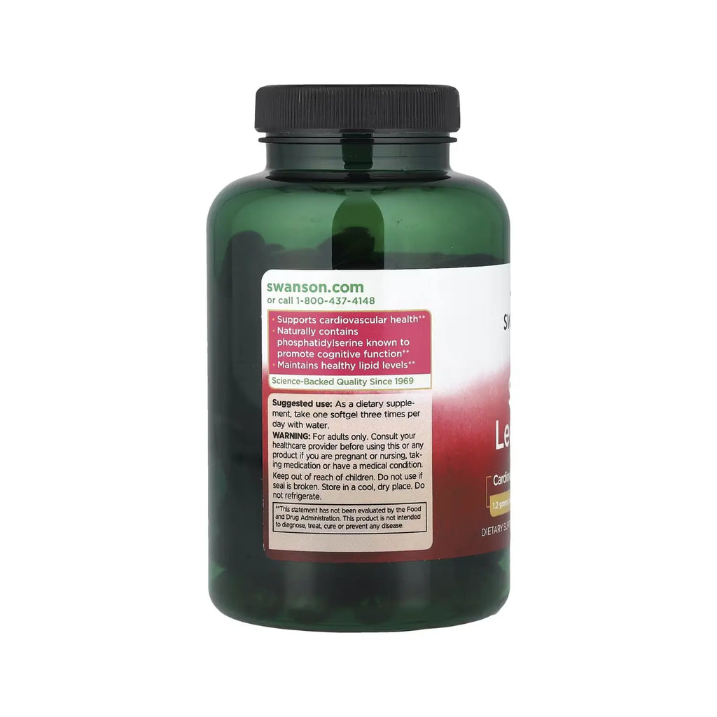 SWANSON LECITINA DE SOYA 1.2 G 90 CÁPSULAS BLANDAS SFN