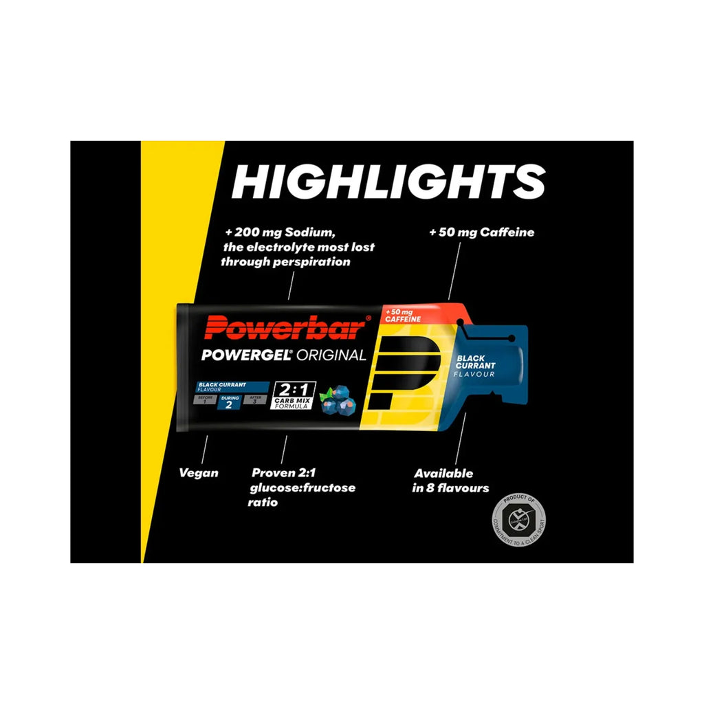 Powerbar power gel original 24 pzs de 41 grs sfn Black Currant