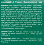 P. JENTSCHURA | 7x7 Té de 49 Hierbas Orgánicas Sin Cafeína | 50 Sobres de 1.75 g | Bienestar Digestivo e Hidratación Natural