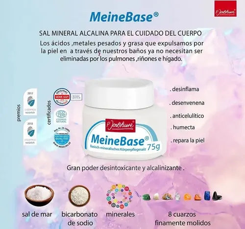P. JENTSCHURA | MeineBase Sales de Baño Minerales y Alcalinas | 75 g | Limpieza, Suavidad y Cuidado de la Piel