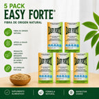 Easy Figure Easy Forte Fibra de Origen Natural 30 Capsulas Paquete de 5