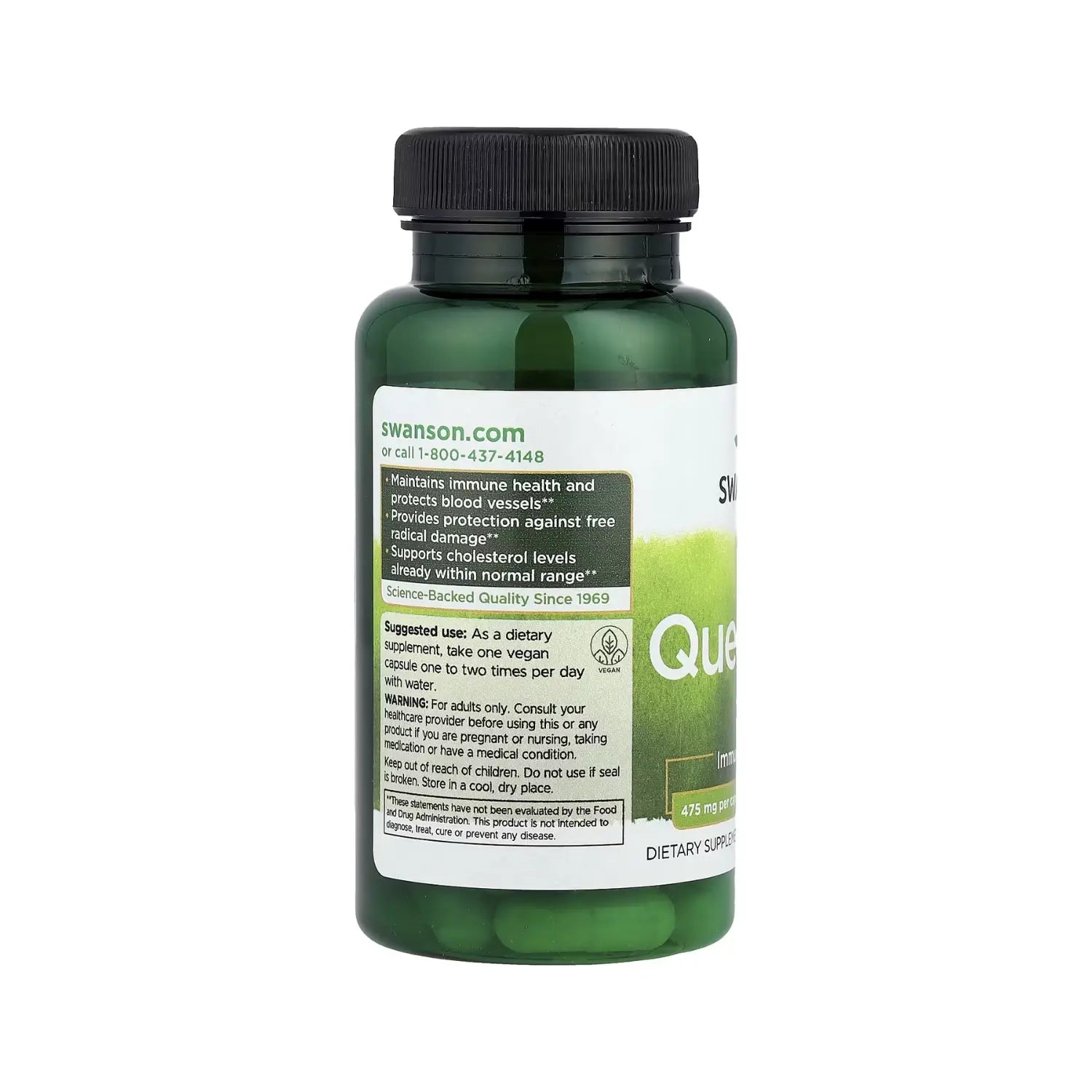 Quercetina, 475 mg, 60 cápsulas vegetarianas