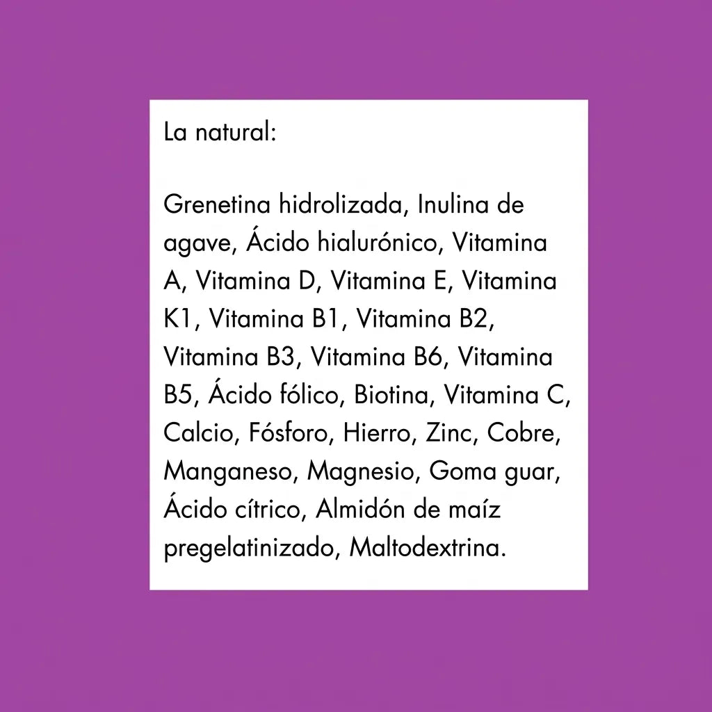 Grenetina Hidrolizada 600 g Sabor Natural Sin Saborizante Schuler | Colágeno y Biotina | Cuidado de articulaciones, piel y cabello | Fórmula adicionada con ácido hialurónico | Suplemento alimenticio