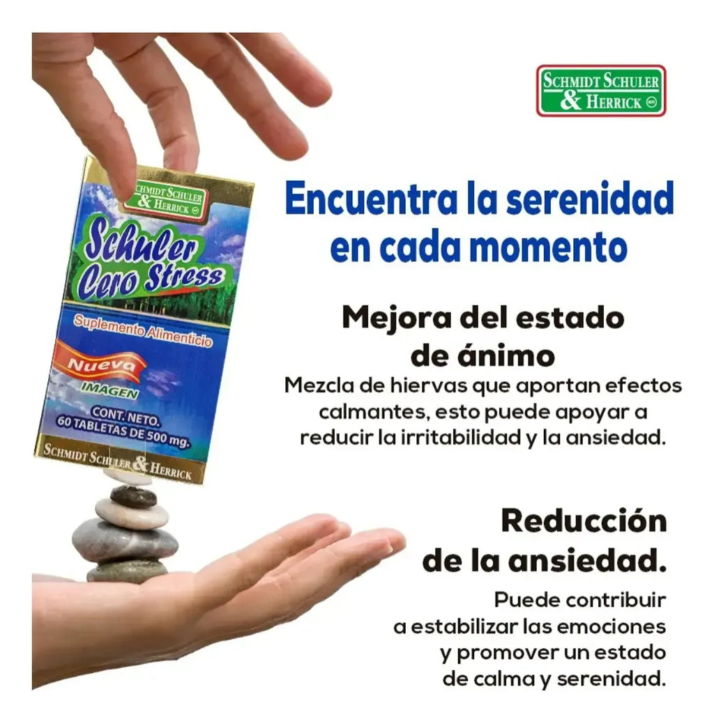 SCHULER CERO STRESS TILA, VALERIANA, PASIFLORA 60 TAB
