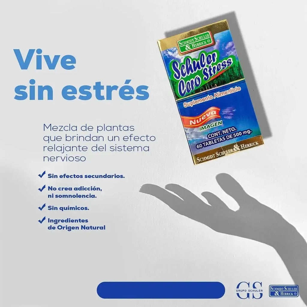 SCHULER CERO STRESS TILA, VALERIANA, PASIFLORA 60 TAB