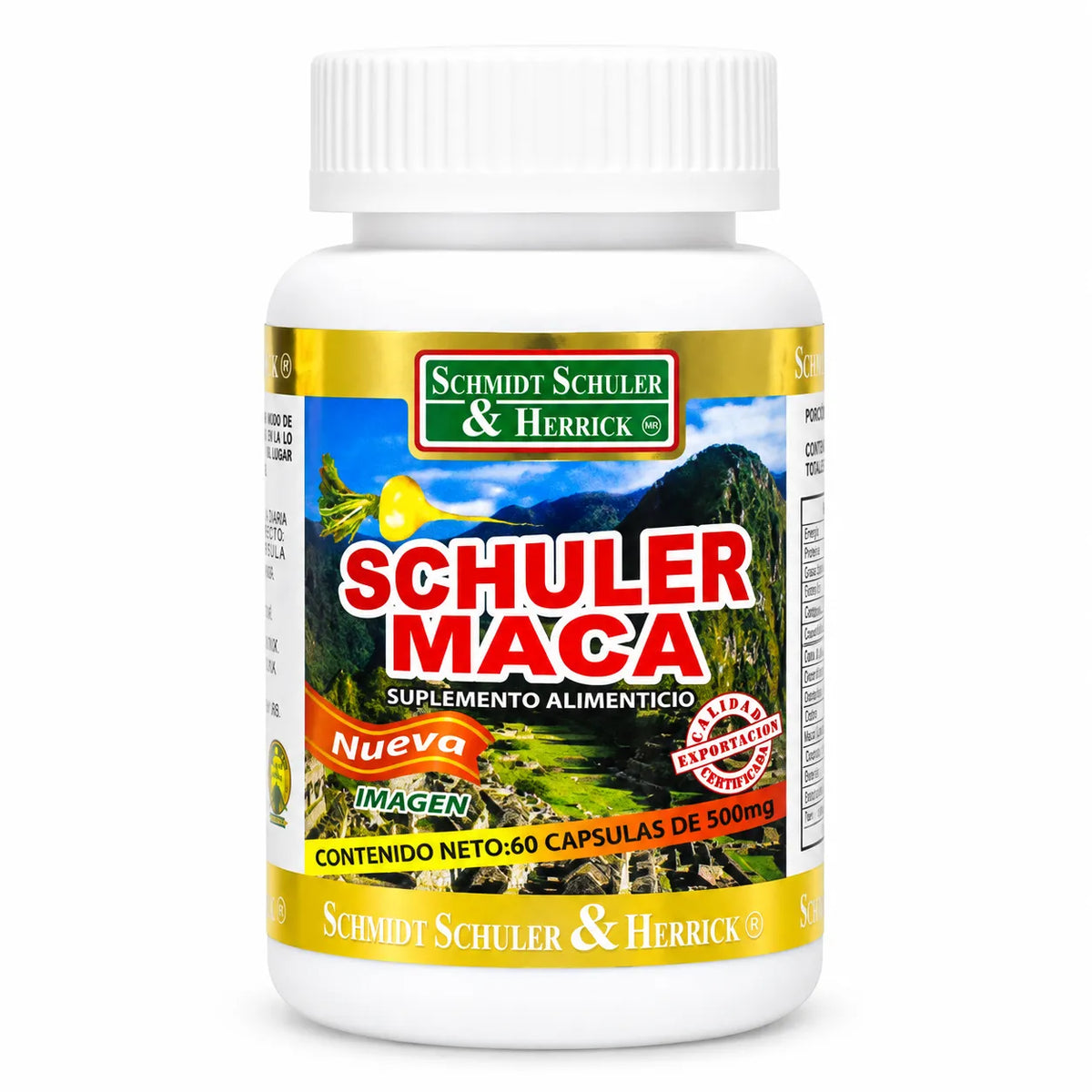 Schuler Maca Regenerador Celular con 60 Cápsulas.
