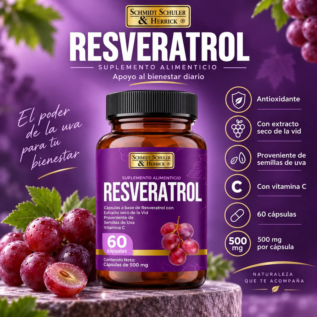 Schuler Resveratrol 60 Capsulas.