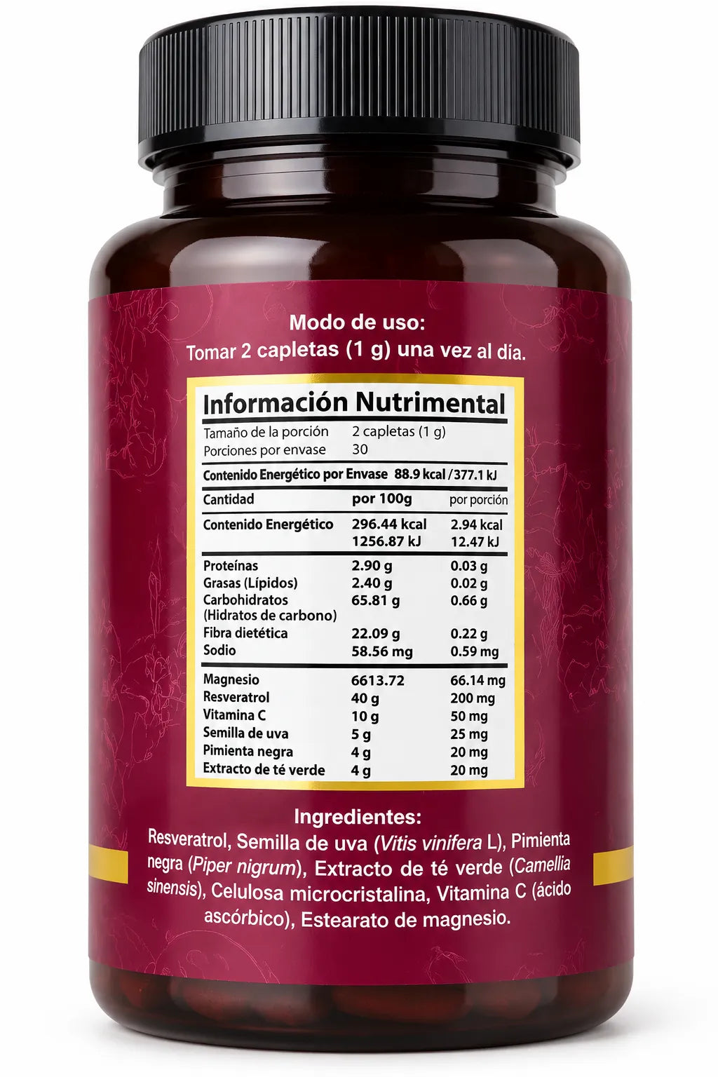 Schuler Resveratrol 60 Capsulas.