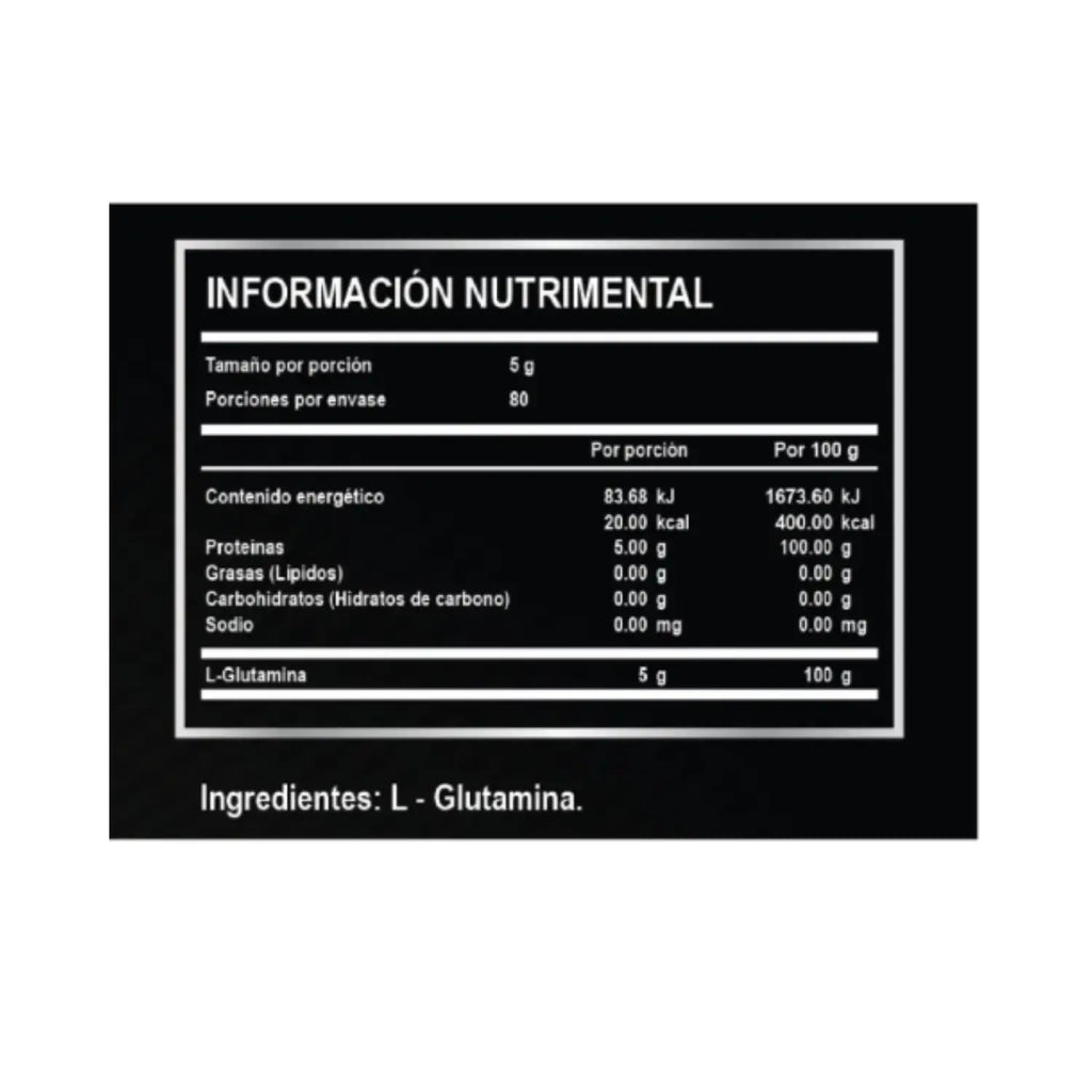 Ultra Pure supps Glutamina 400 G 80 Servicios Sfn