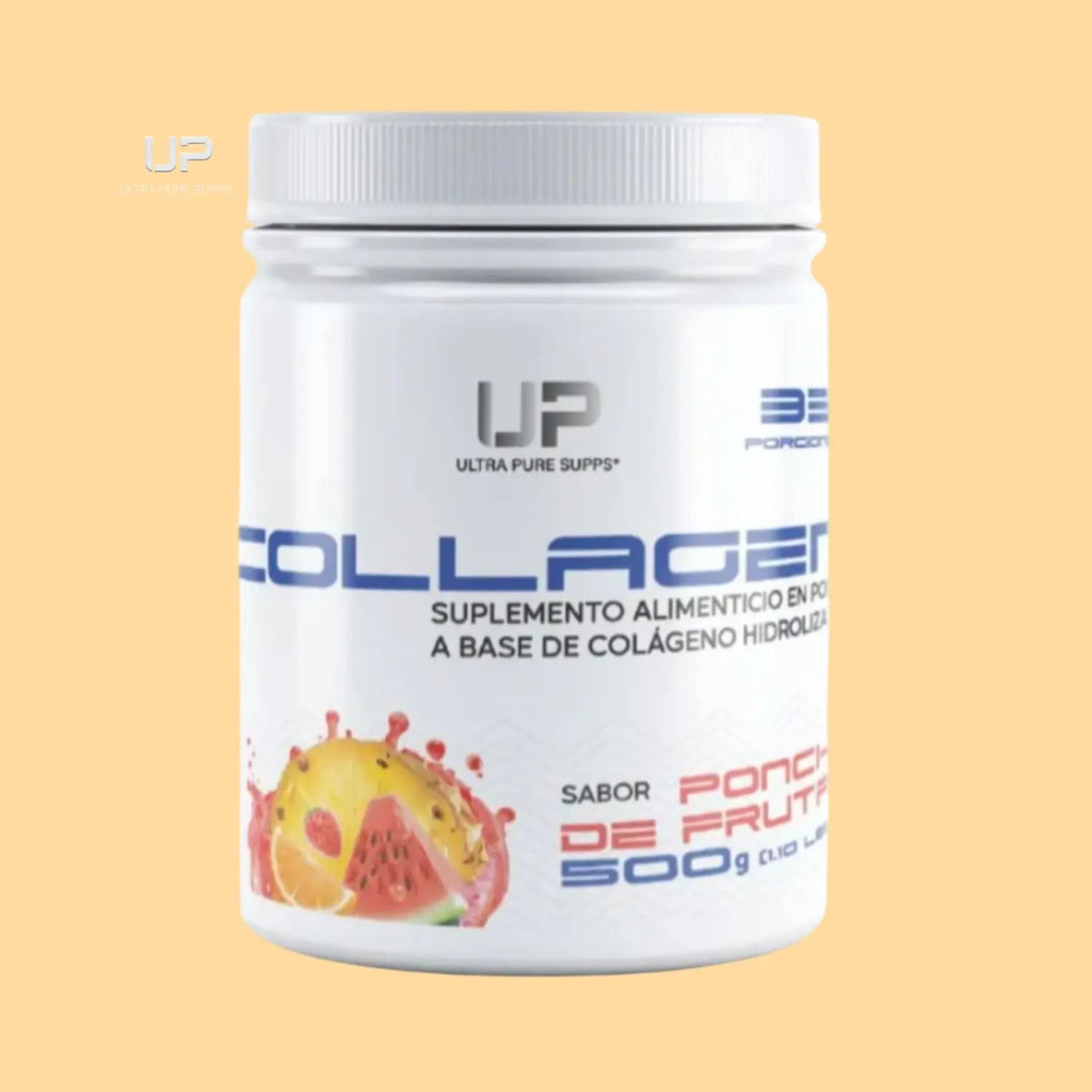 Ultra Pure Supps Colágeno Hidrolizado y Vitamina c 500g Sfn  PONCHE DE FRUTAS