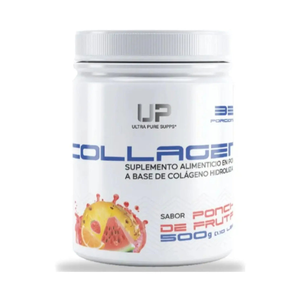 Ultra Pure Supps Colágeno Hidrolizado y Vitamina c 500g Sfn  PONCHE DE FRUTAS