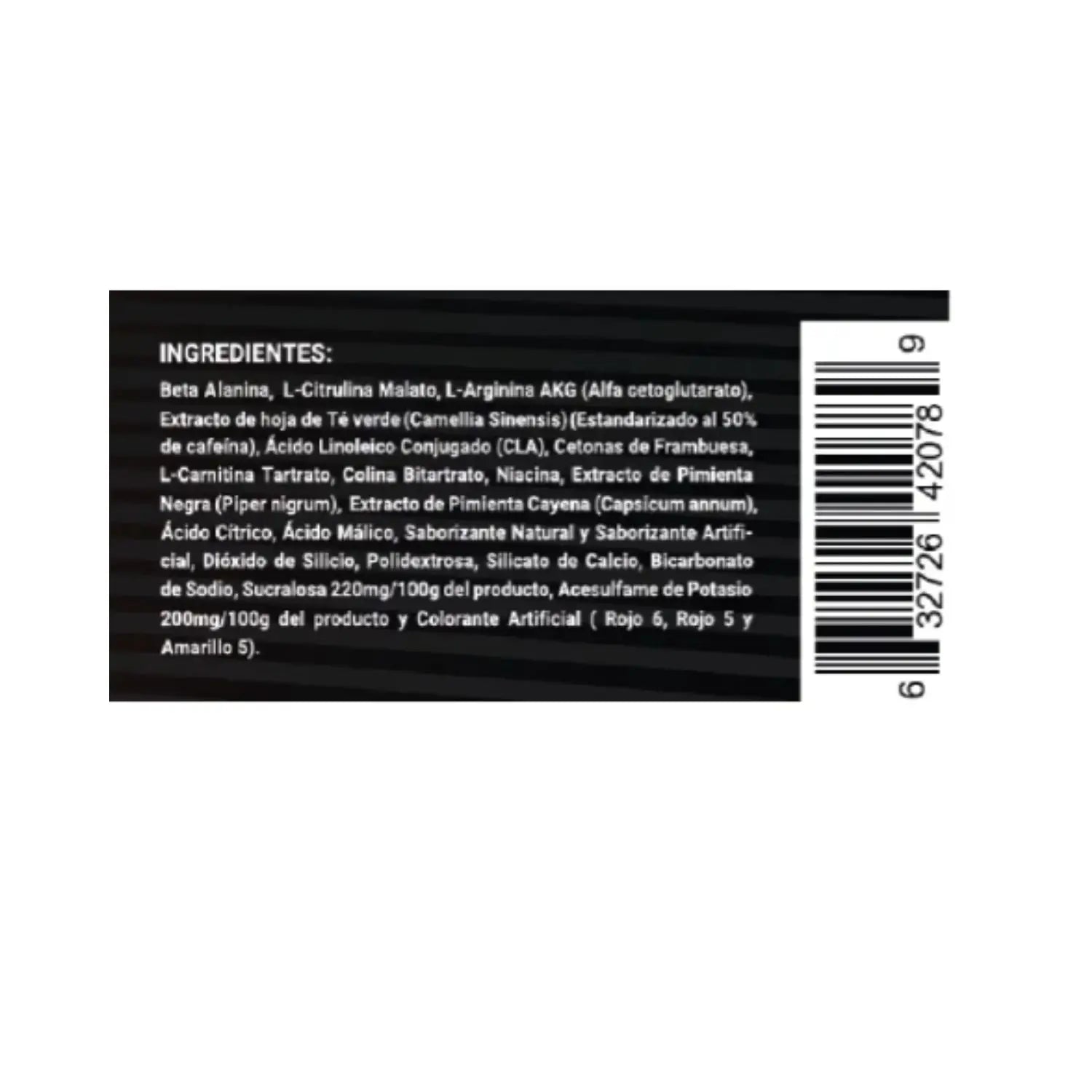 Ultra Pure supps Pre Xb pre-entreno 300g 30 Servs Sfn PIÑA