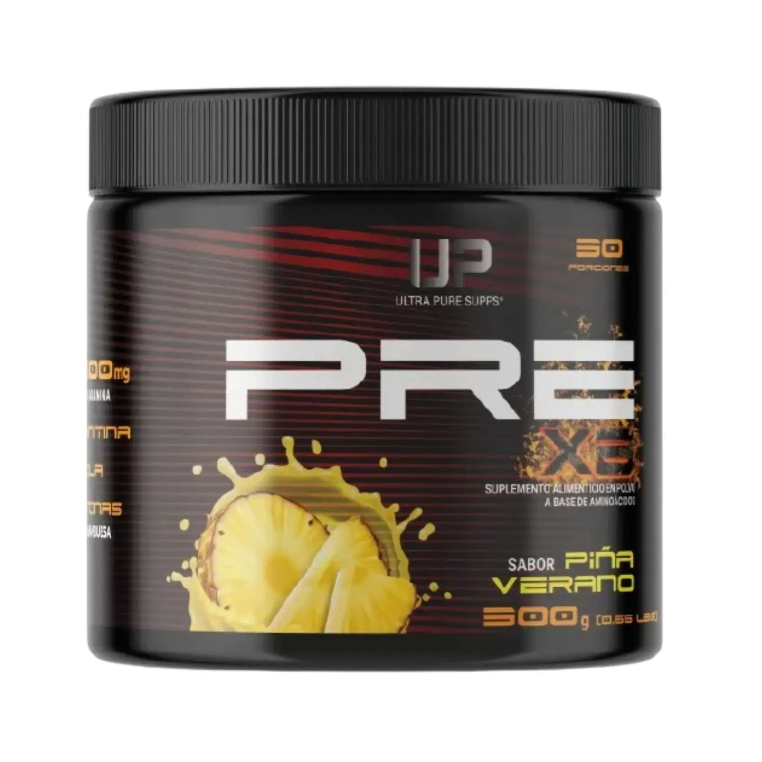 Ultra Pure supps Pre Xb pre-entreno 300g 30 Servs Sfn PIÑA
