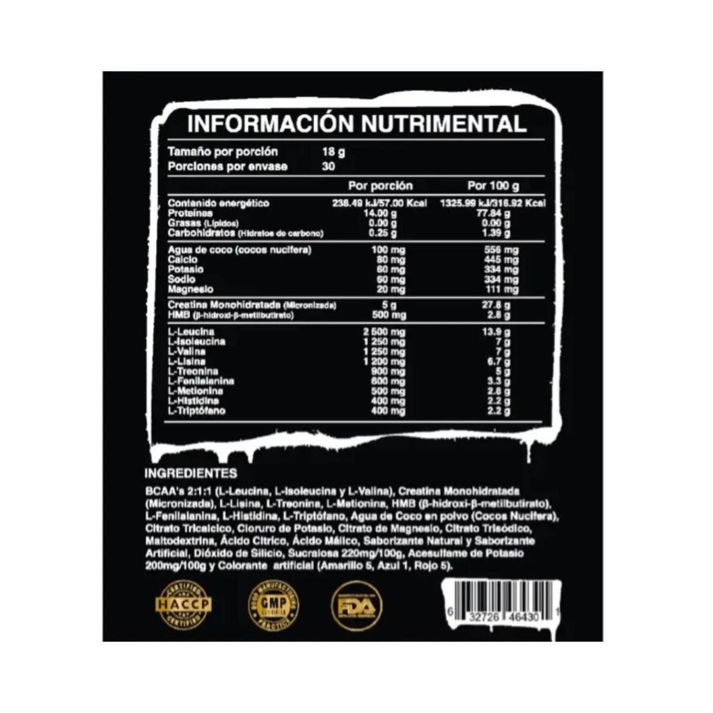 Ultra Pure supps Creaator Bcaa's Creatina, hms 30 Servs Sfn JELLY RIVER