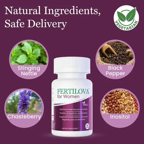 Vision Nutraceuticals Fertilova for Women | 60 Cápsulas | Bienestar Reproductivo Femenino | Equilibrio Hormonal y Apoyo Nutricional | Suplemento Alimenticio