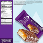 Atkins Endulge Caramel Nut Chew | Barras de Chocolate con Caramelo y Cacahuate | 5 Piezas de 34 g