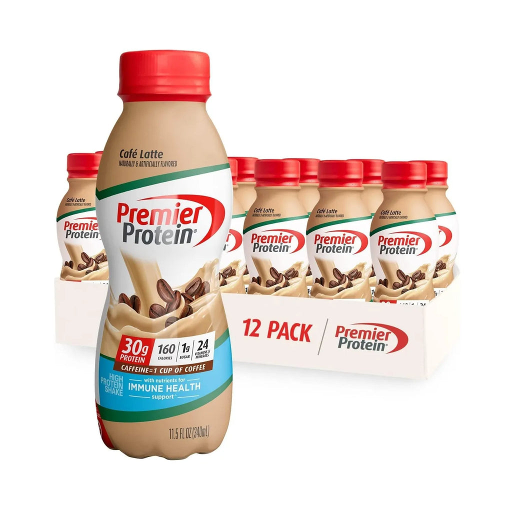 Premier protein shake 30g de proteína 12 pzs de 11.5oz sfn Cafe late