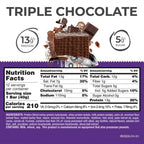 Power Crunch Protein Energy Bar | Barras de Proteína de 40 g | 12 Piezas | Sabor Triple Chocolate