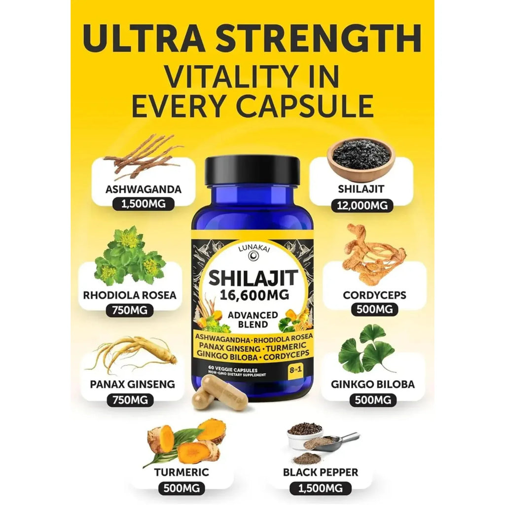 Lunakai Shilajit Capsules 60 sfn