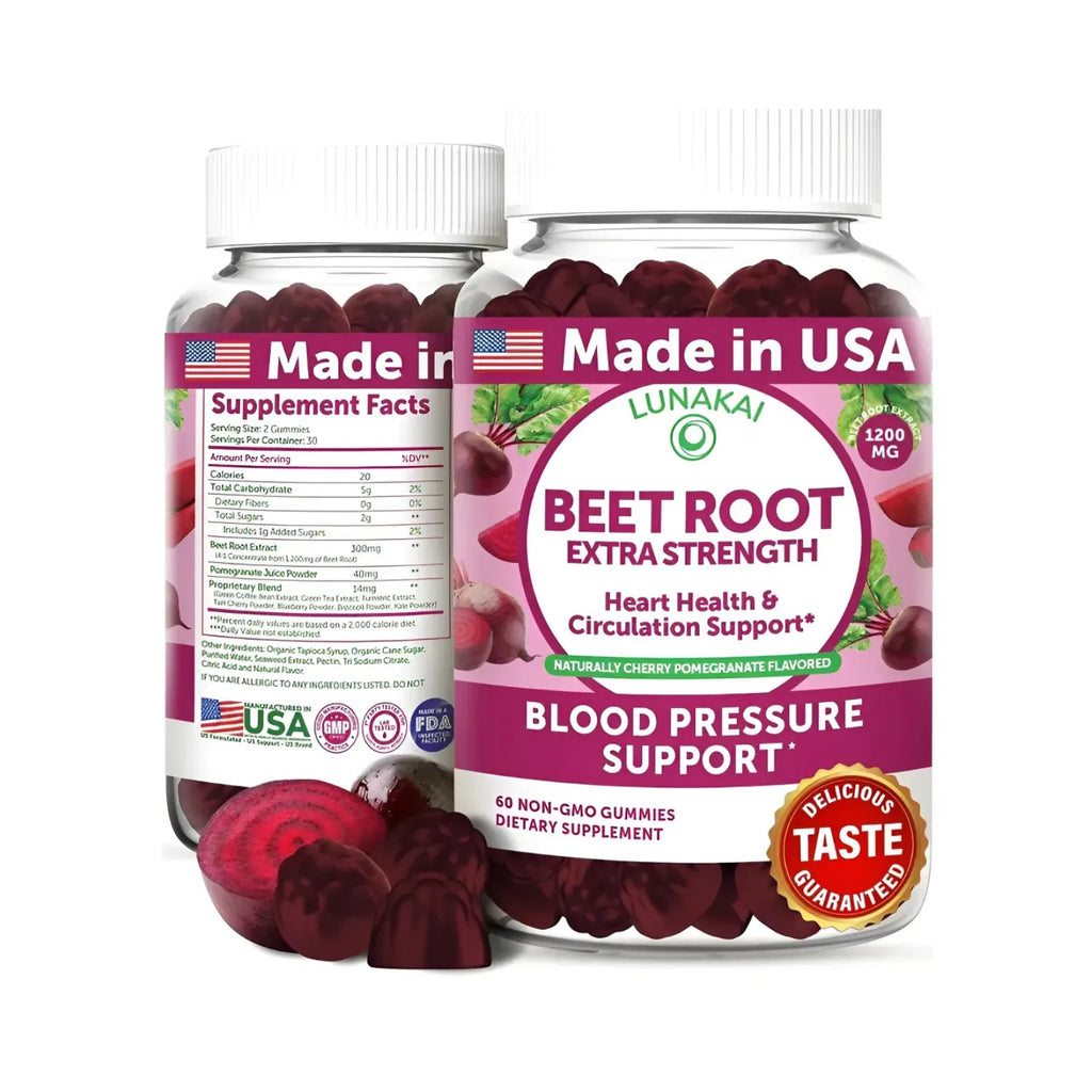 Lunakai Beet Root Gummies 60 gomitas sfn
