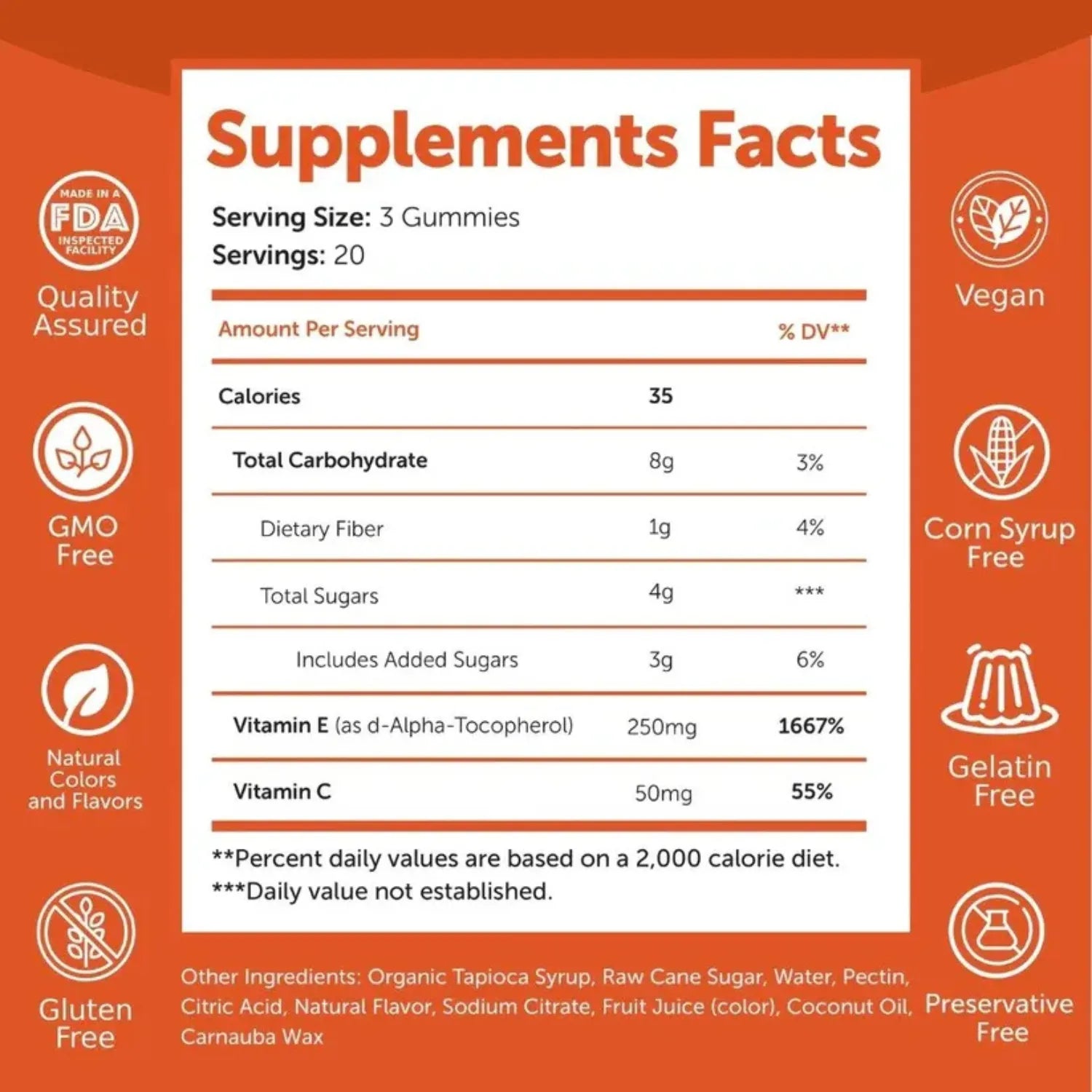 Lunakai Vitamin E Gummy 60 gomitas sfn