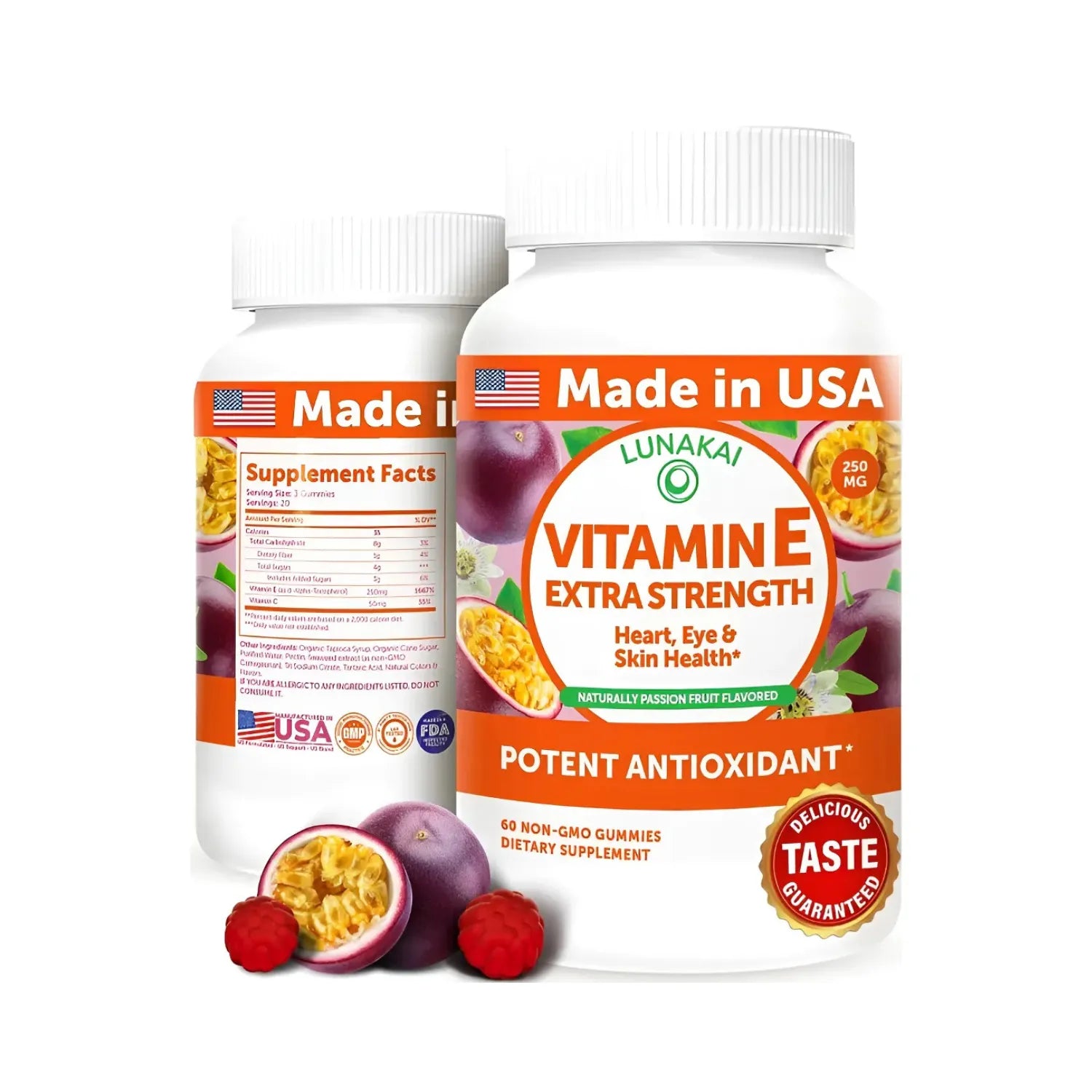 Lunakai Vitamin E Gummy 60 gomitas sfn