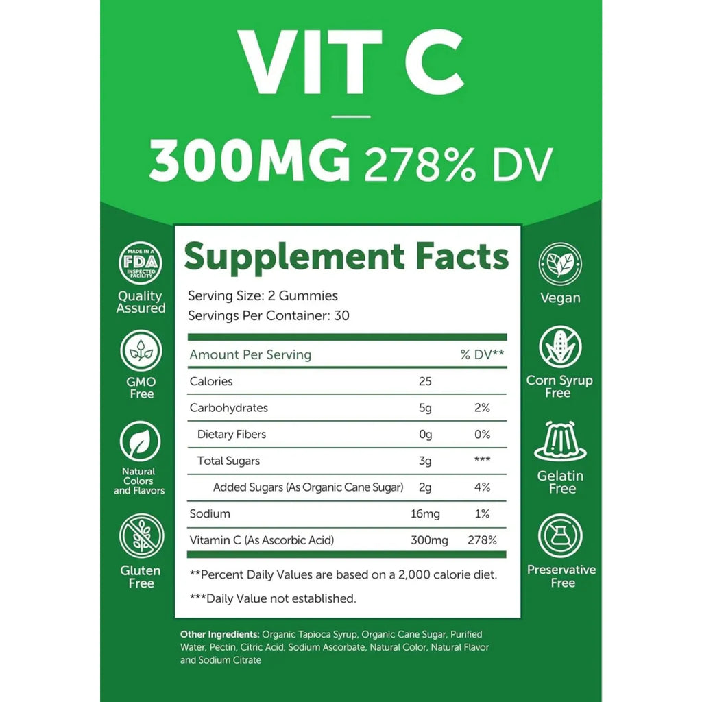 Lunakai Vitamin C Gummy 60 gomitas sfn