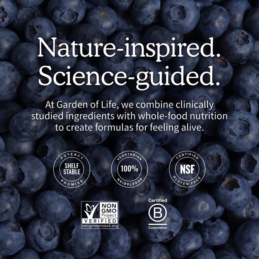 Garden of Life Organics Multivitamínico para Mujer 30 Tabletas | Fórmula de alimentos integrales | Vitaminas y minerales para energía y bienestar | 1 tableta al día | Suplemento alimenticio