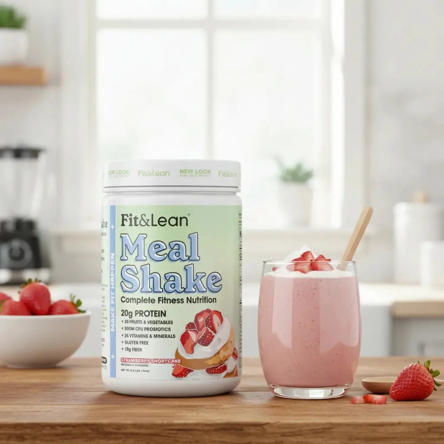 Fit & Lean Meal Shake 10 servs sfn Strawberry Short Cake