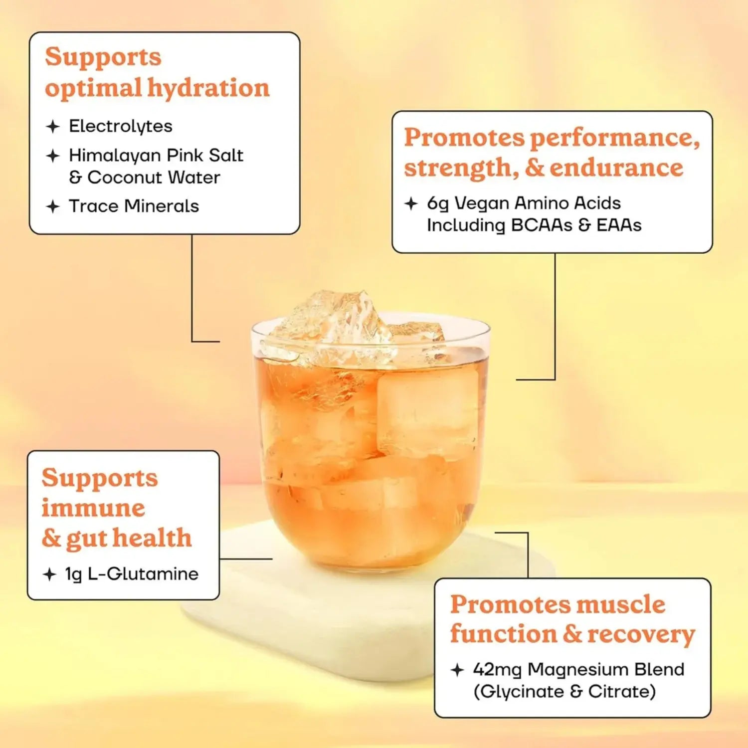 Fit & Lean Amino Hydration 30 servs sfn Peach Mango