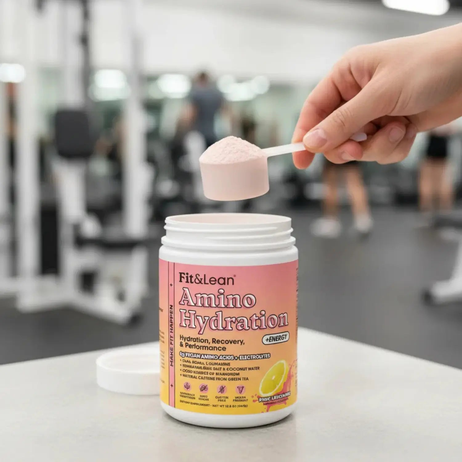 Fit & Lean Amino Hydration & Energy servs sfn Pink Lemonade