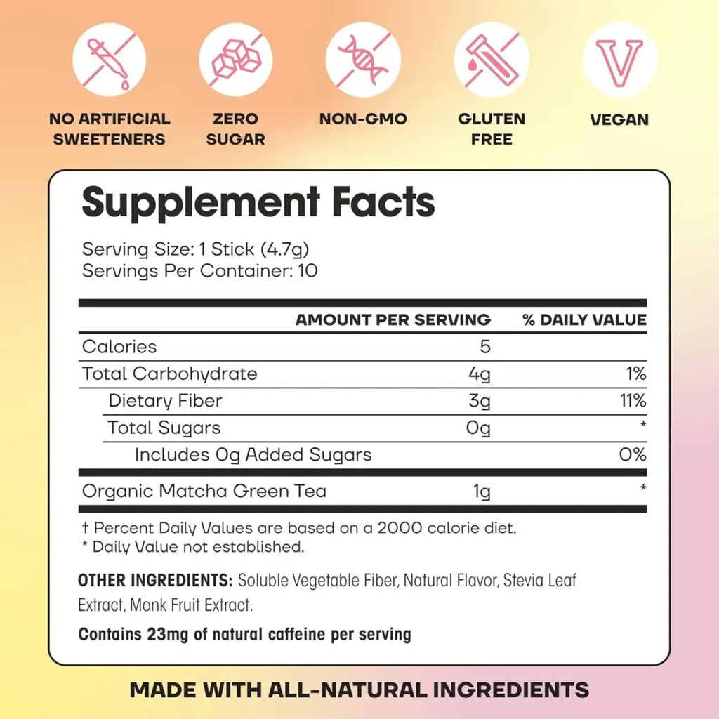 Fit & Lean Matcha Amore 30 servs sfn peach