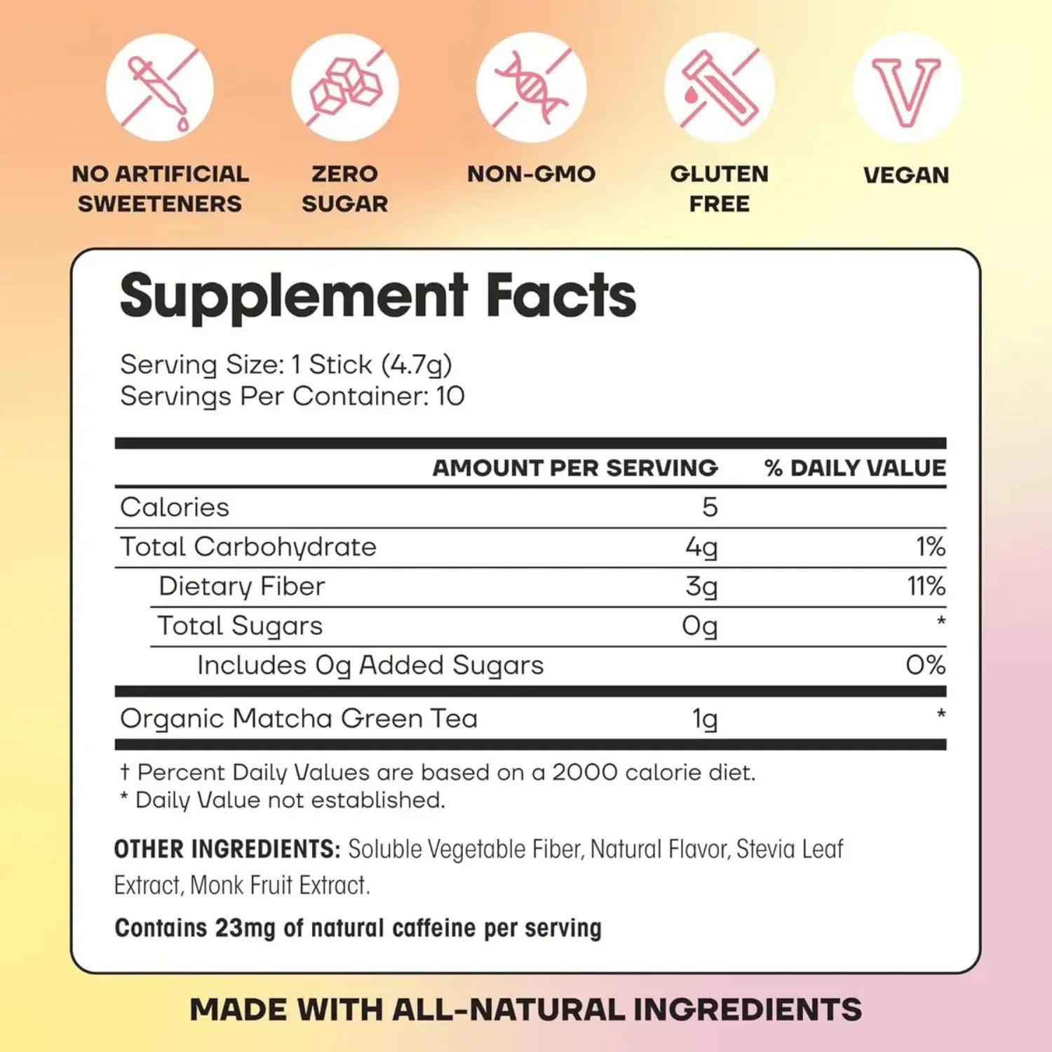 Fit & Lean Matcha Amore 30 servs sfn peach