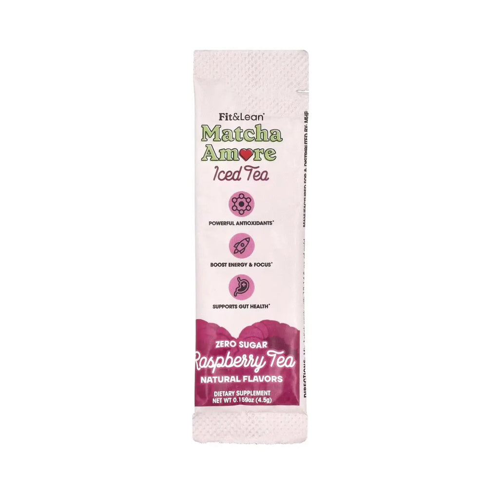 Fit & Lean Matcha Amore Stick Pack 10ct Raspberry