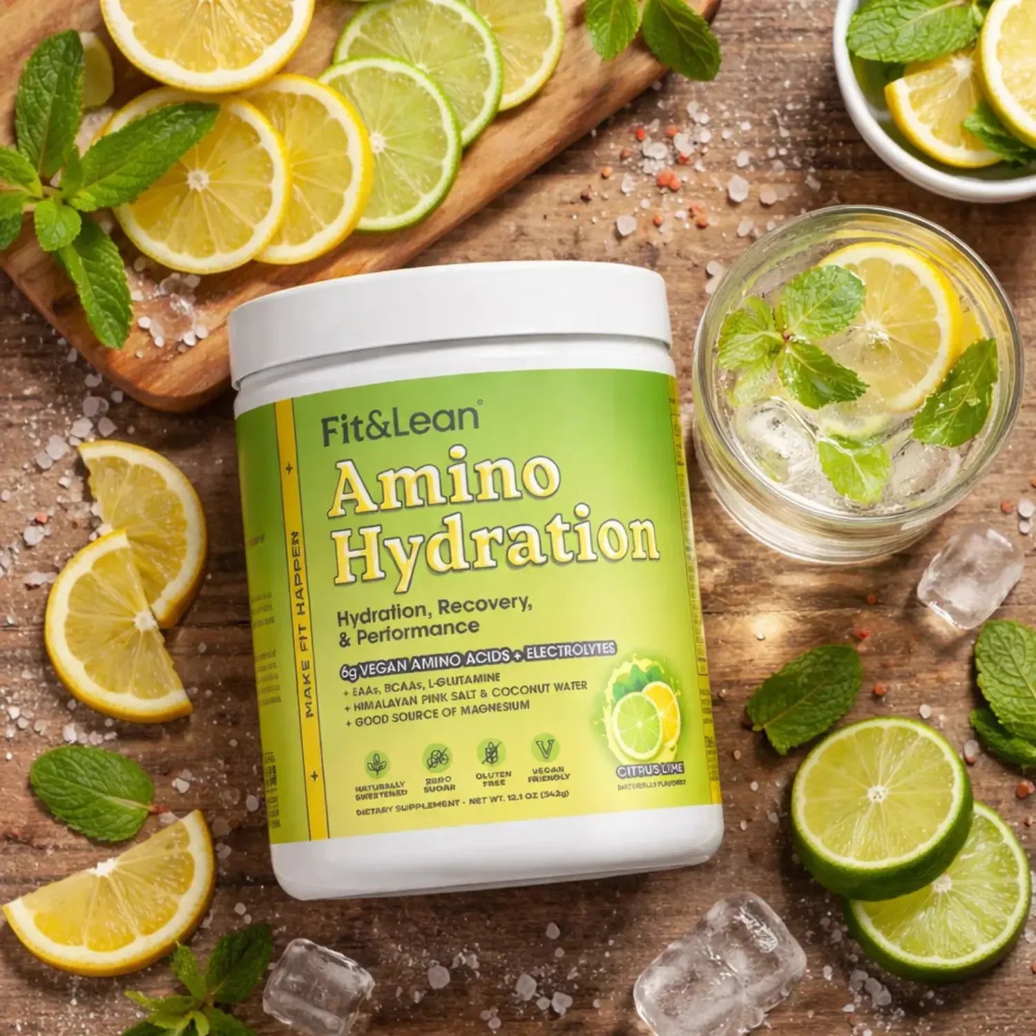 Fit & Lean Amino Hydration 30 servs sfn Citrus Lime