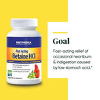 Enzymedica Betaína HCl 60 Cápsulas Vegetales
