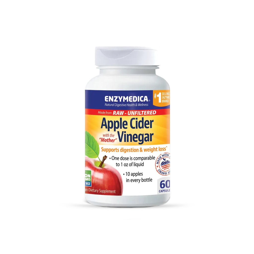 Enzymedica Vinagre de Manzana 60 Cápsulas Vegetales
