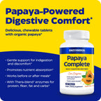 Enzymedica Papaya Complete 240 Tabletas Masticables Papaya y Menta