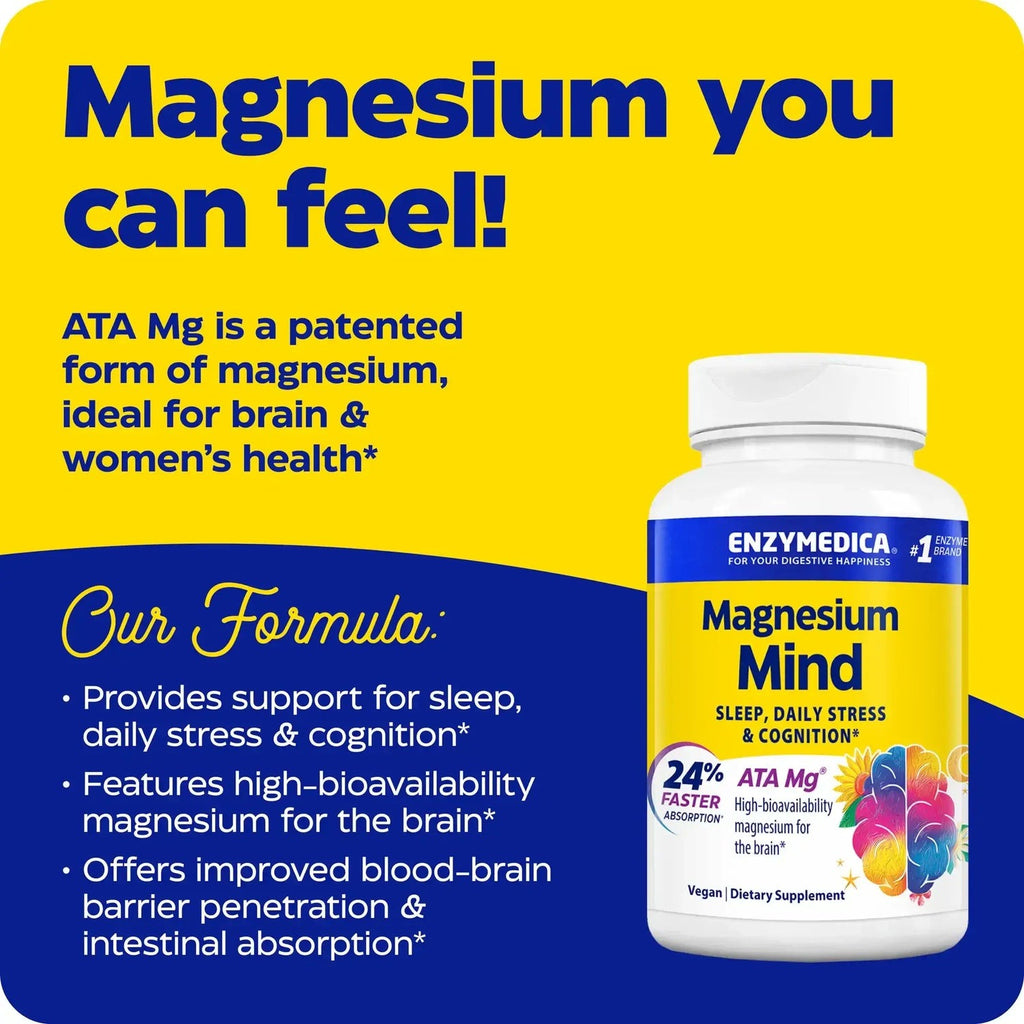 Enzymedica Magnesium Mind 120 Cápsulas Vegetales