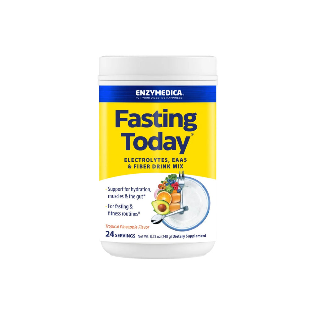 Enzymedica Fasting Today Electrolitos y Aminoácidos Polvo 24 Porciones Tropical
