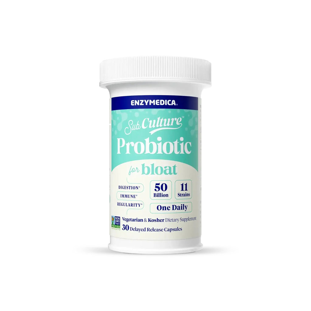 Enzymedica SubCulture Probiótico para la Hinchazón 30 Cápsulas Vegetales