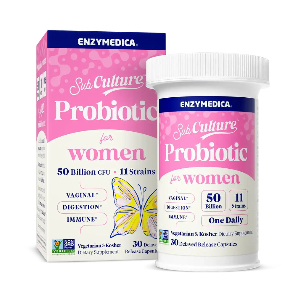 Enzymedica SubCulture Probiótico para Mujer 30 Cápsulas Vegetales