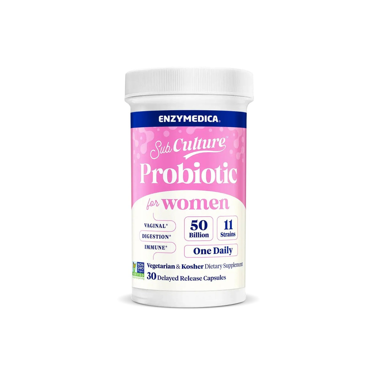 Enzymedica SubCulture Probiótico para Mujer 30 Cápsulas Vegetales